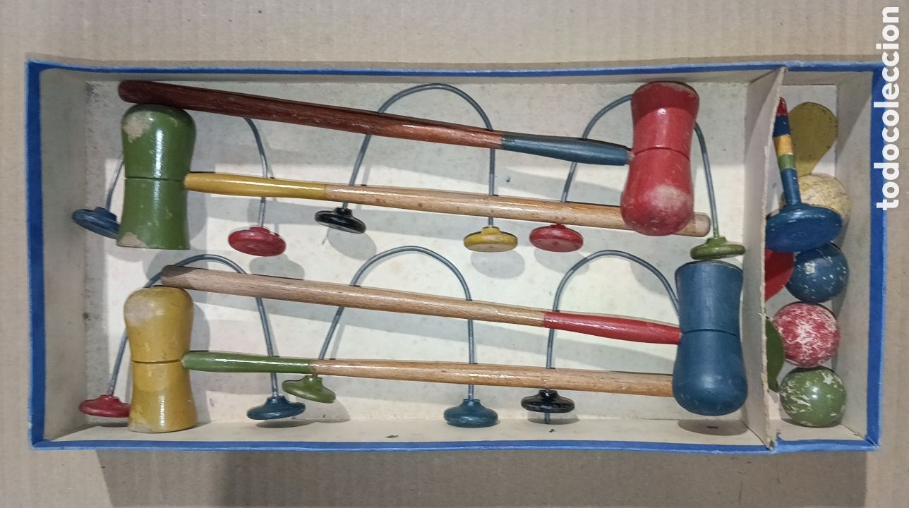 Juegos antiguos: ANTIGUO JUEGO CRICKET CROQUET DE MESA