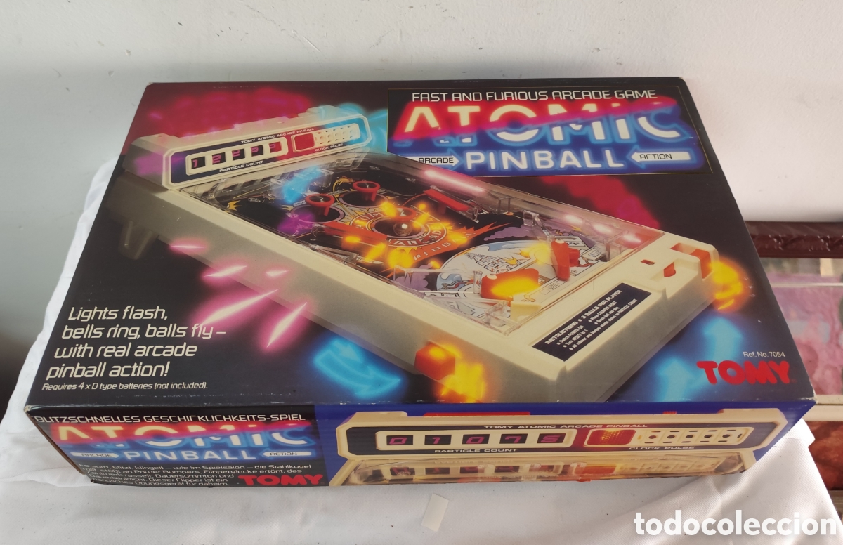 Juegos antiguos: Juego Pinball Atomic Tomy Arcade