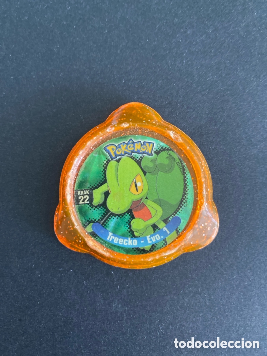 Juegos antiguos: Tazo kraks Treecko N*22 Pokemon panini