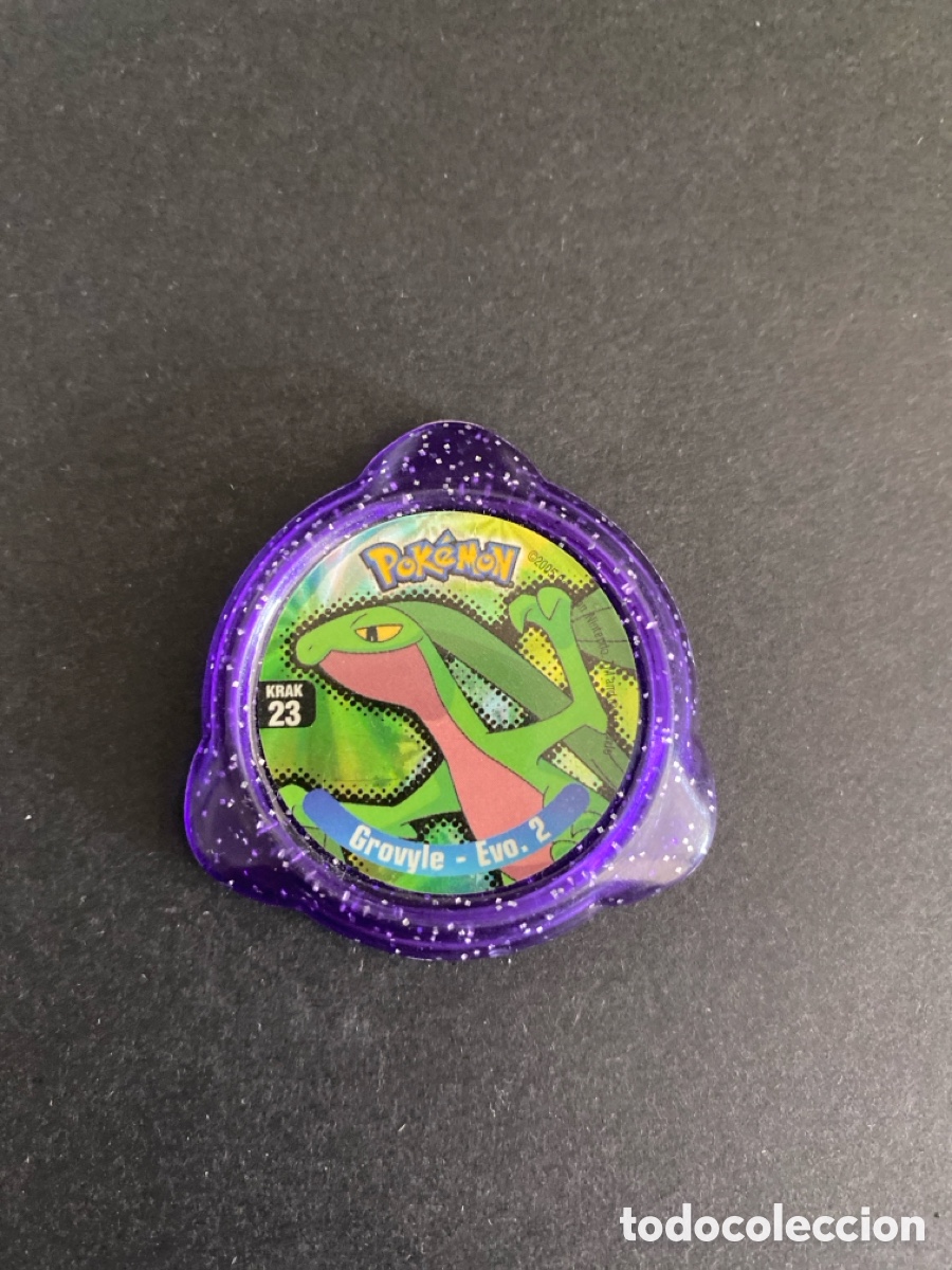 Juegos antiguos: Tazo kraks Grovyle N*23 Pokemon panini