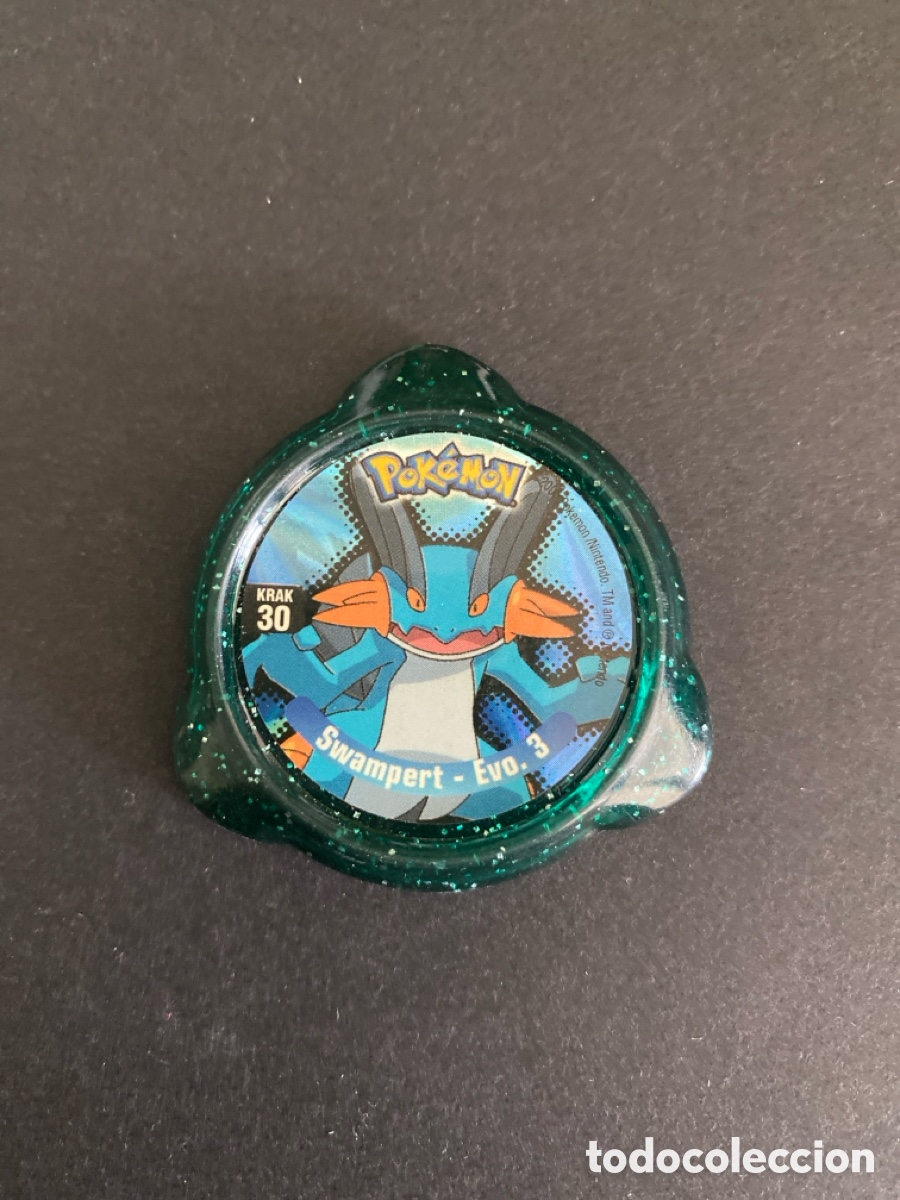 Juegos antiguos: Tazo kraks Swampert N*30 Pokemon panini