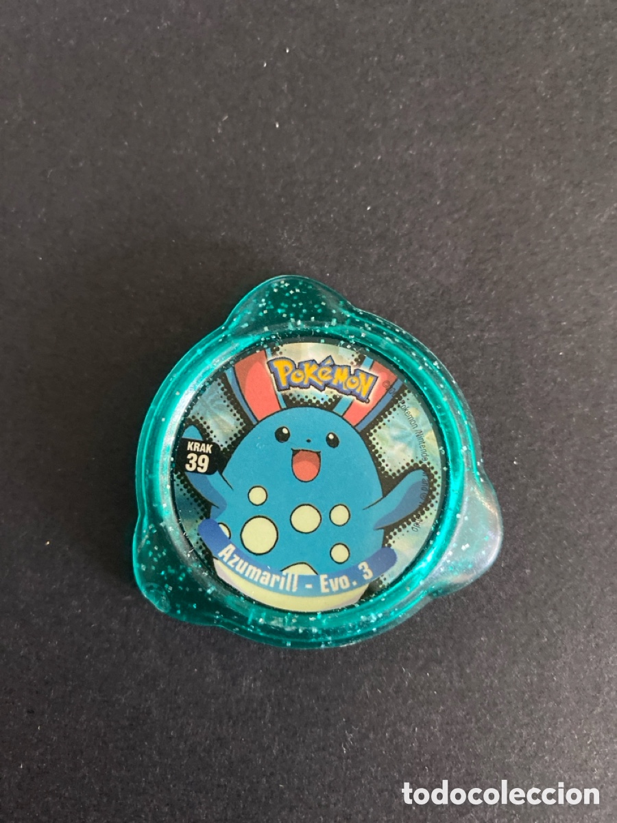 Juegos antiguos: Tazo kraks Azumarill N*39 Pokemon panini