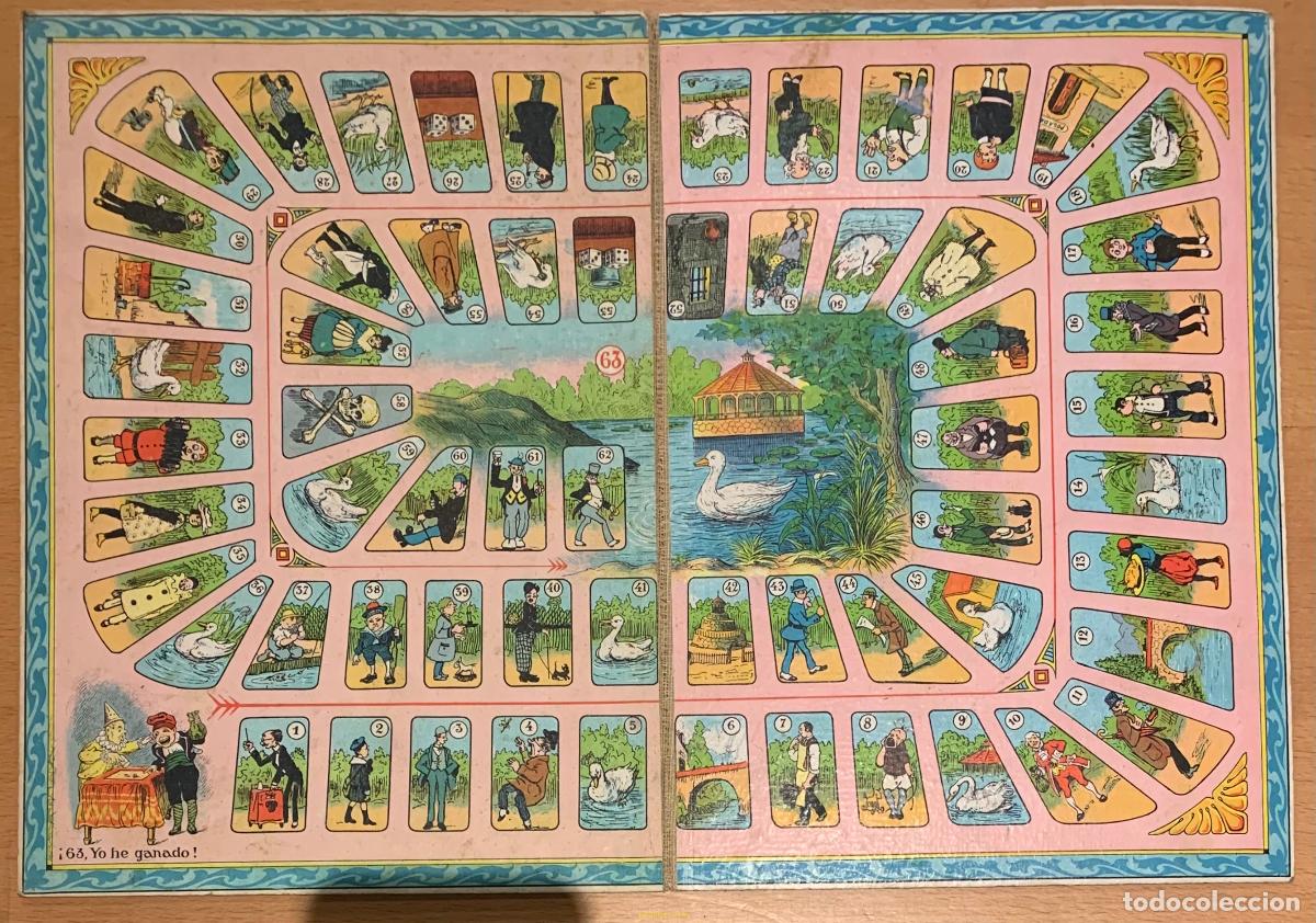 Juegos antiguos: ANTIGUO JUEGO DE LA OCA - Foto 4