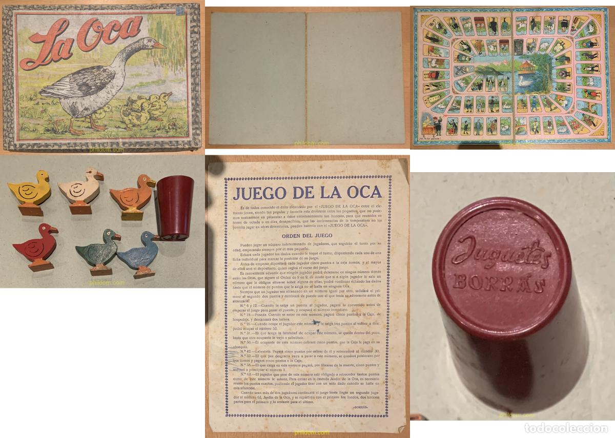 Juegos antiguos: ANTIGUO JUEGO DE LA OCA