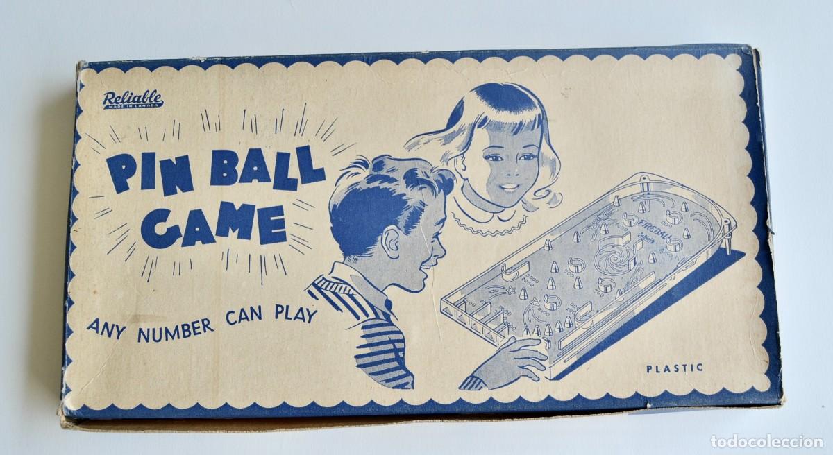 Juegos antiguos: Divertido &rdquo;Pin Ball Game&rdquo;. Juguete original con su caja. Canada. A&ntilde;os 60. Muy buen estado