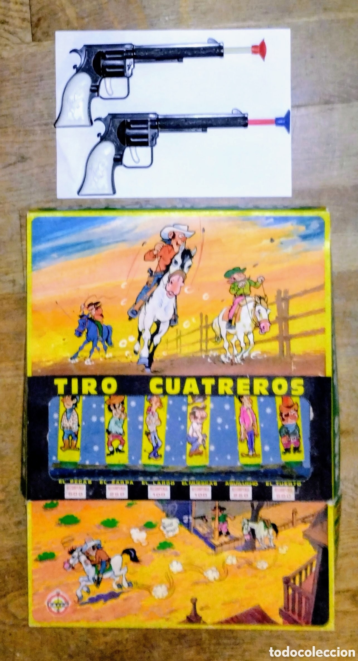 Jeux Anciens: antiguo TIRO CUATRERO en NORMAL ESTADO incluye pistolas y ventosas como se puede apreciar en la foto