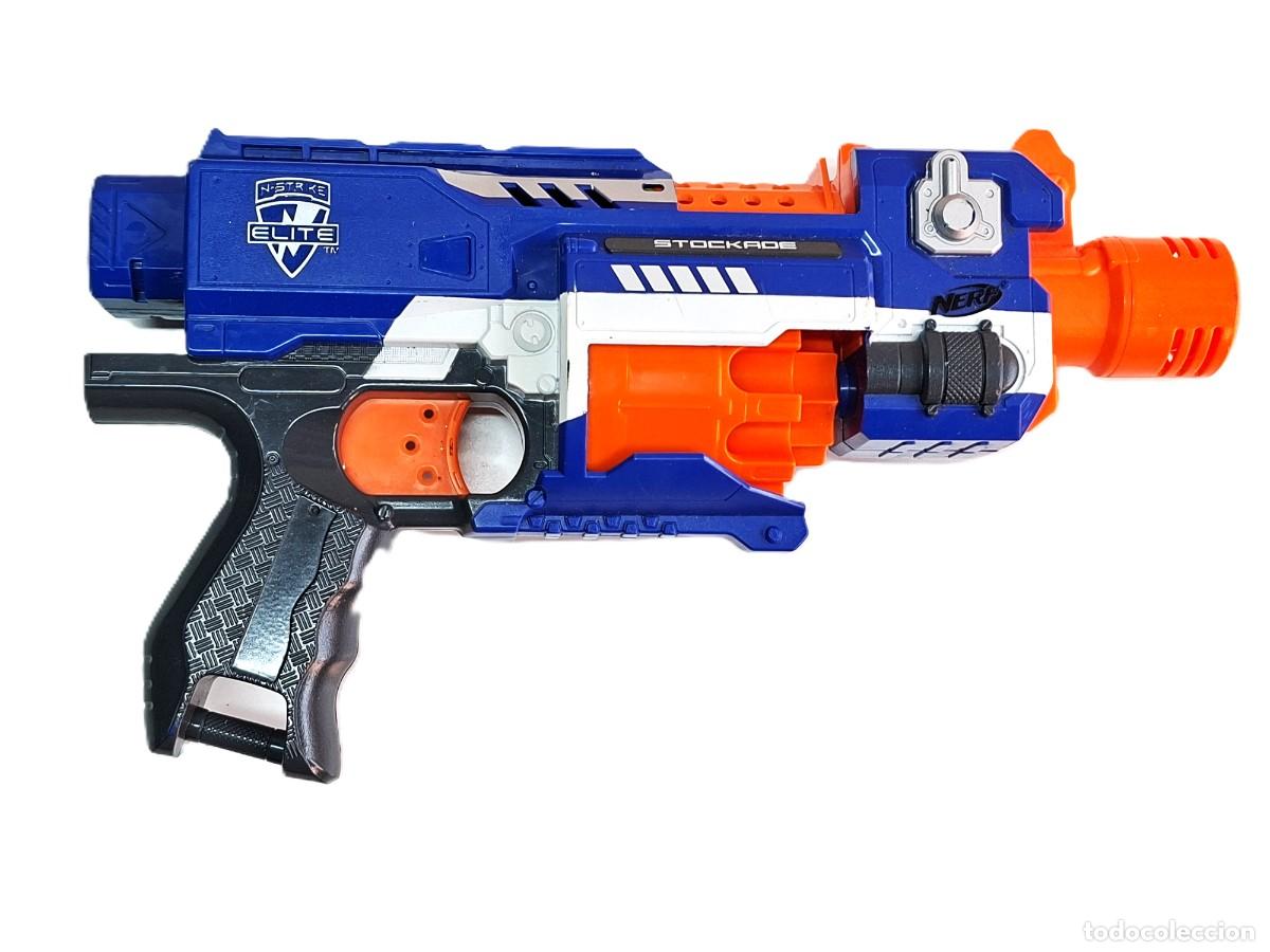 Old Games: PISTOLA DE JUGUETE NERF N-STRIKE ELITE STOCKADE CON CULATA