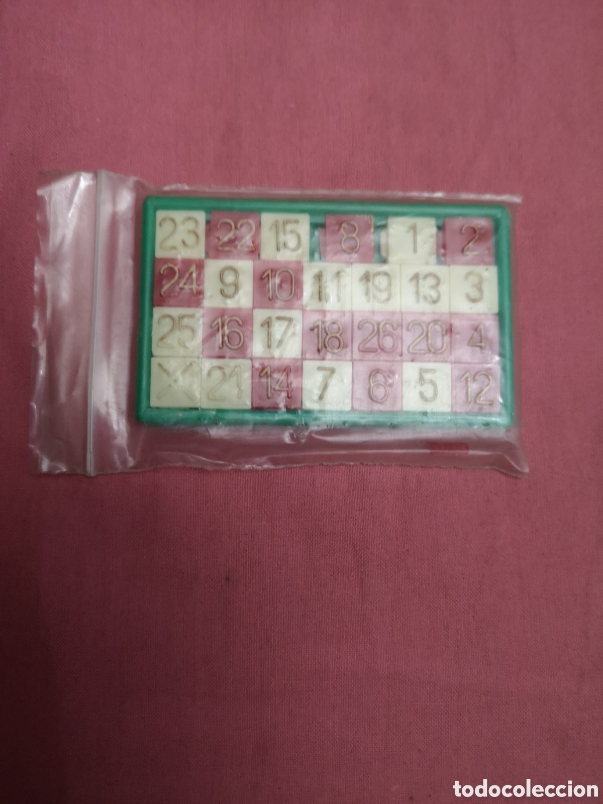 Juegos antiguos: Diablot&iacute;n de n&uacute;meros. Verde. NUEVO. SIN USAR. Vilpa a&ntilde;os 70.