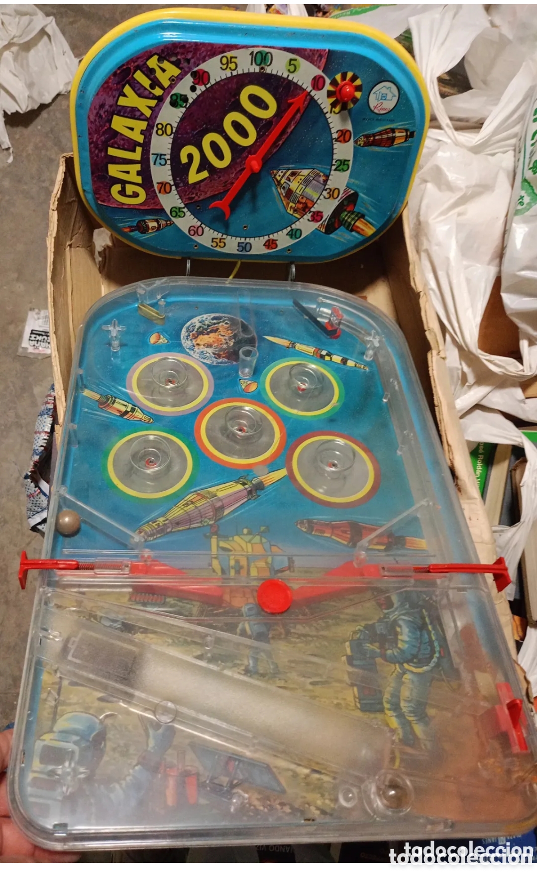 Old Games: Novac Rima Galaxia 2000 - Pinball a pilas, caja original, vintage, sin probar