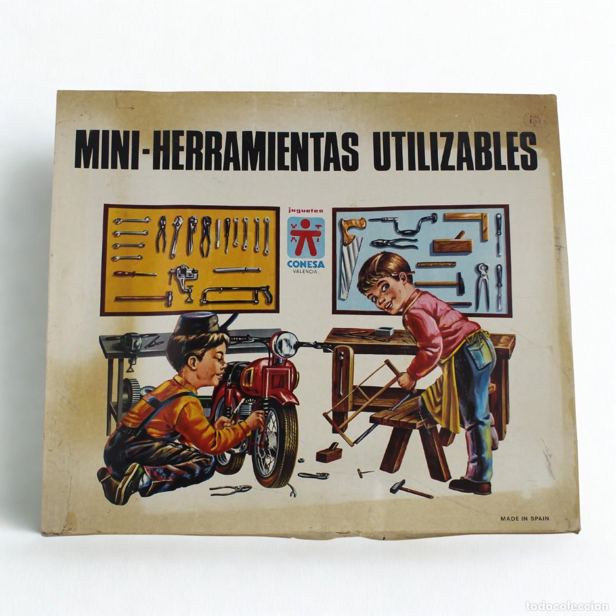 Juegos antiguos: Juguetes Conesa Set Mini Herramientas Utilizables Vintage A&ntilde;os 70 Caja Original