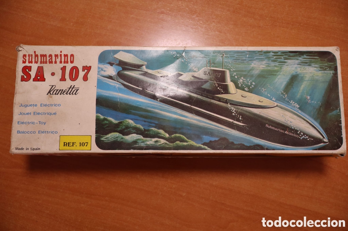 Juegos antiguos: Submarino Ranetta SA-107 en caja