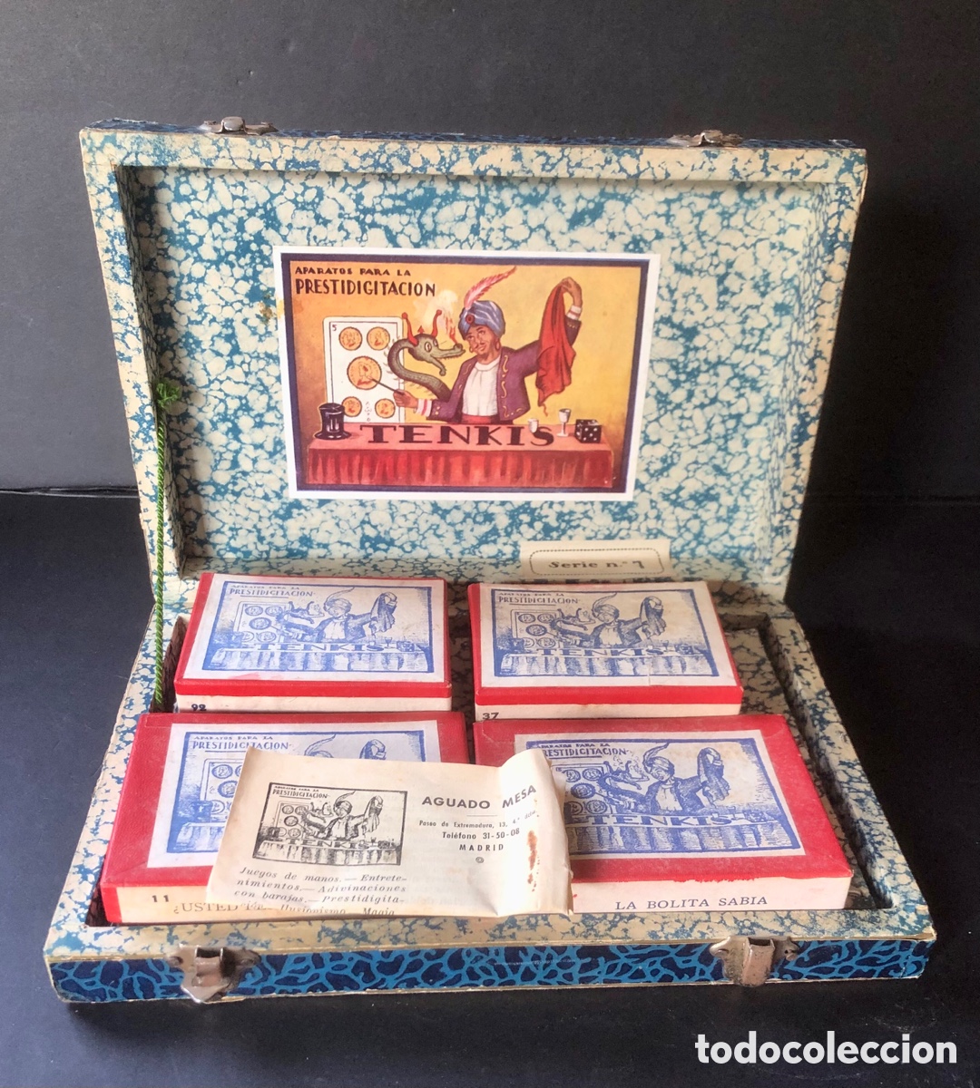 Juegos antiguos: TENKIS - CAJA DE MAGIA PRESTIDIGITACI&Oacute;N - SERIE N&deg; 1 - CON CUATRO JUEGOS -