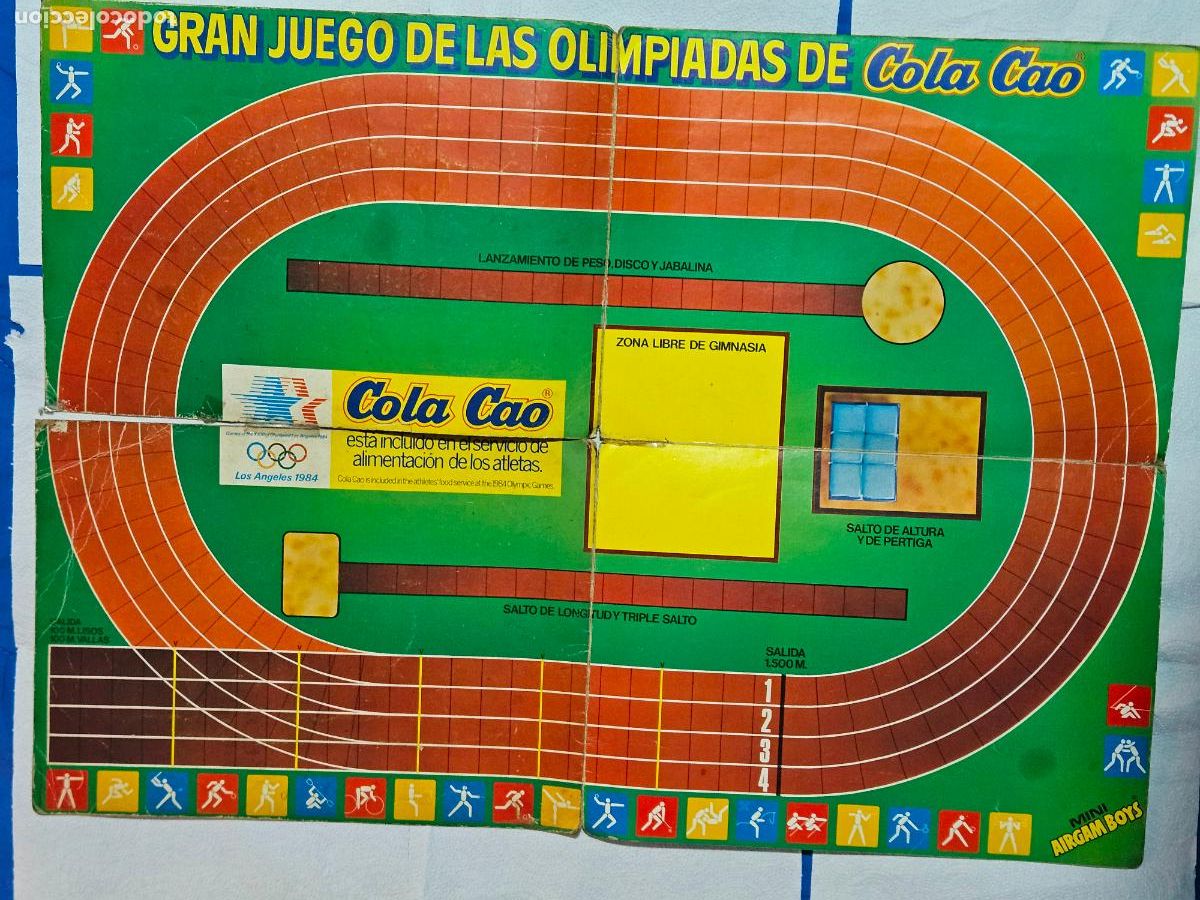 Juegos antiguos: TABLERO GRAN JUEGO DE LAS OLIMPIADAS,LOS ANGELES 1984, COLA CAO