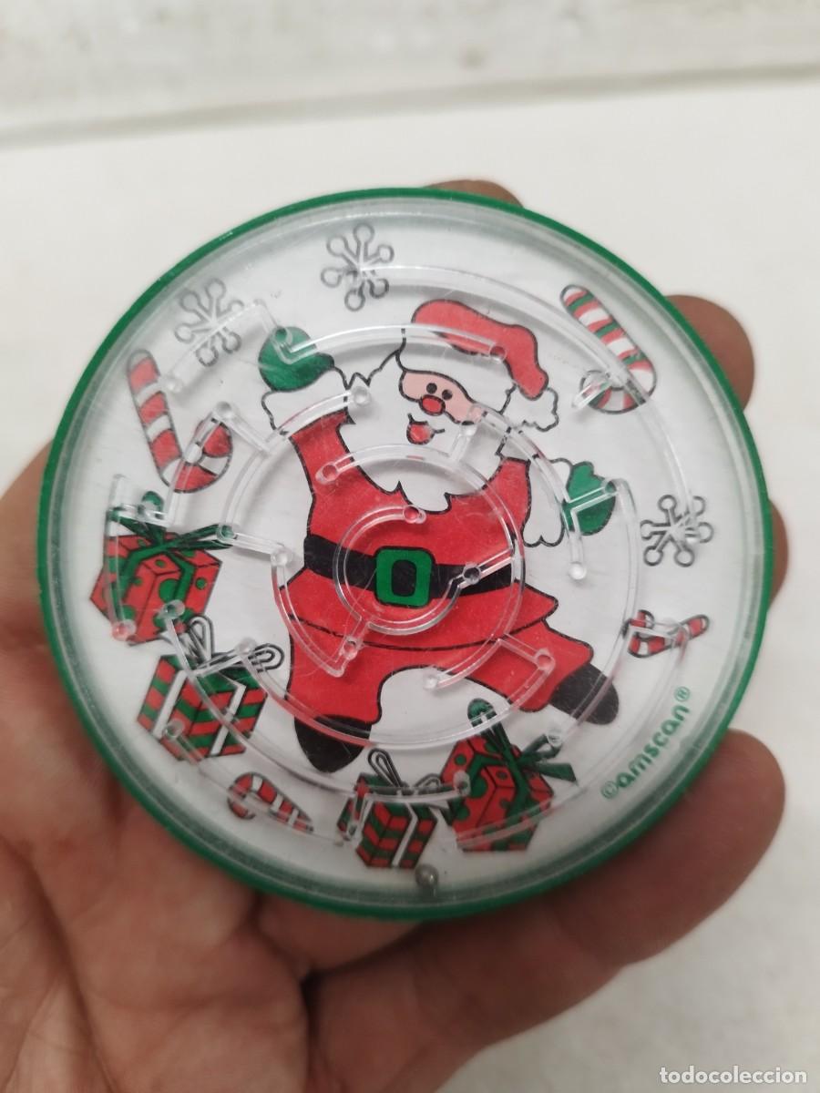 Juegos antiguos: Juego laberinto de bolas. Con papa noel, santa claus. Navidad, AMSCAN.