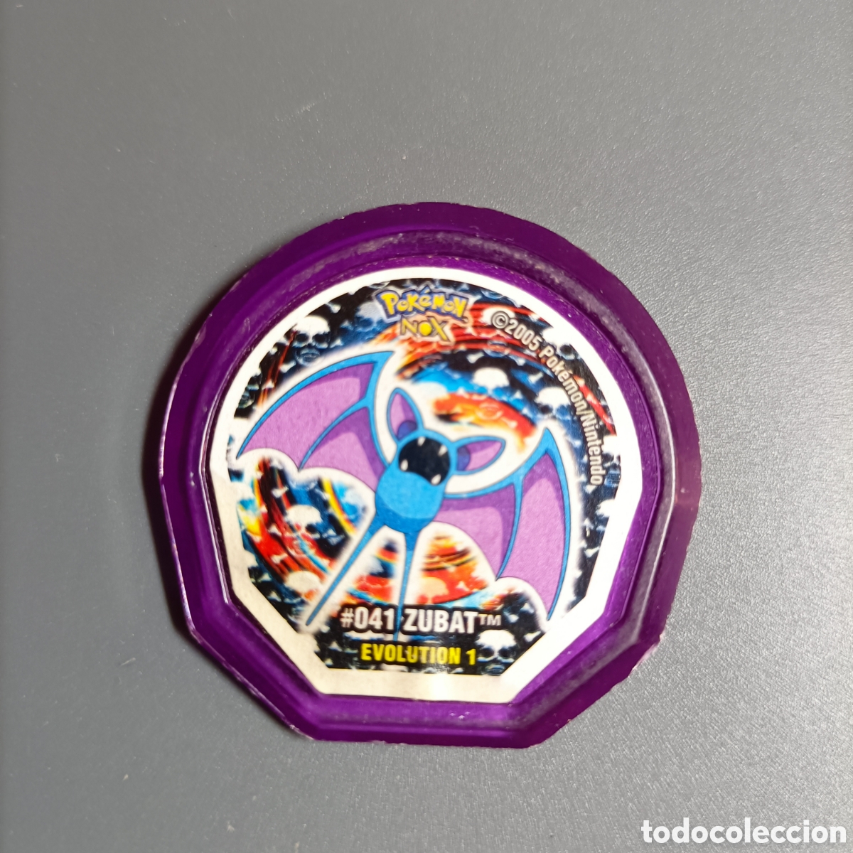 Juegos antiguos: TAZO COLECCIONABLE. POKEMON 2005. №041 ZUBAT. EVOLUTION 1