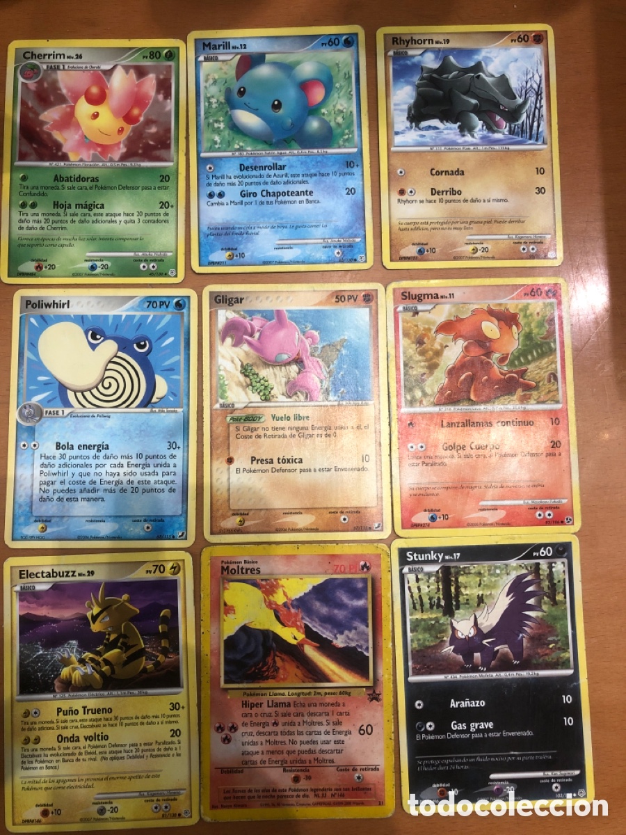 Juegos antiguos: Cartas pokemon original