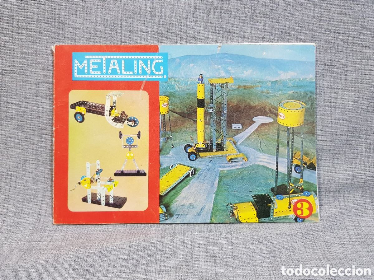 Juegos antiguos: METALING N⁰3 MANUAL DE INSTRUCCIONES JUEGO DE CONSTRUCCI&Oacute;N MET&Aacute;LICO NOVEDADES POCH A&Ntilde;OS 70 1970