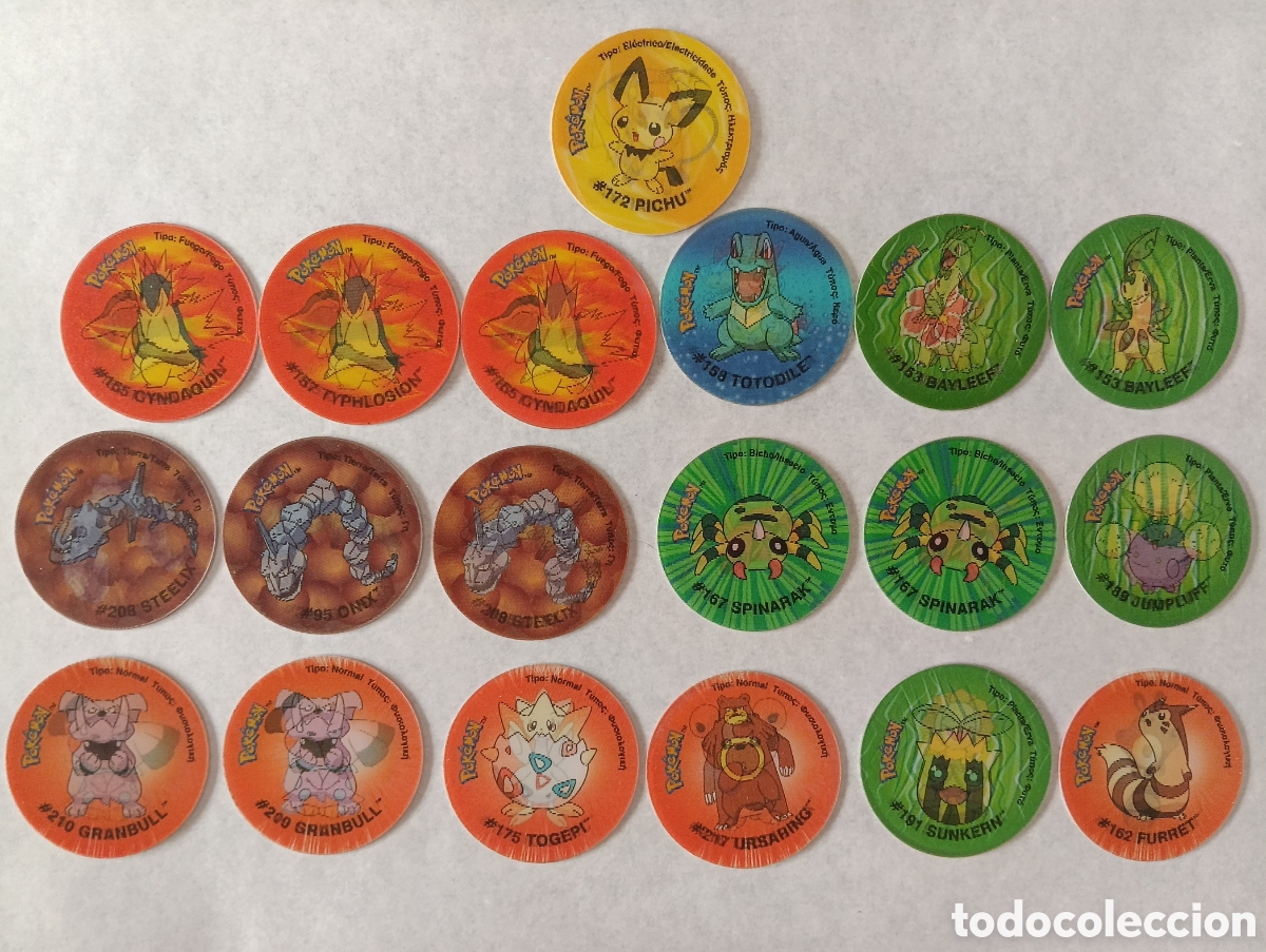 Juegos antiguos: Lote tazos Pok&eacute;mon 3 Holograficos