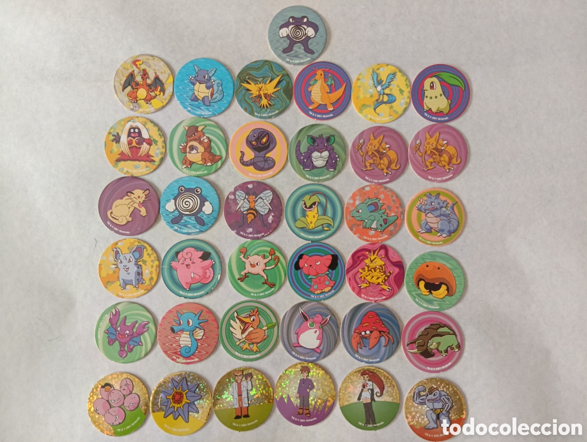 Juegos antiguos: Lote de caps Pok&eacute;mon