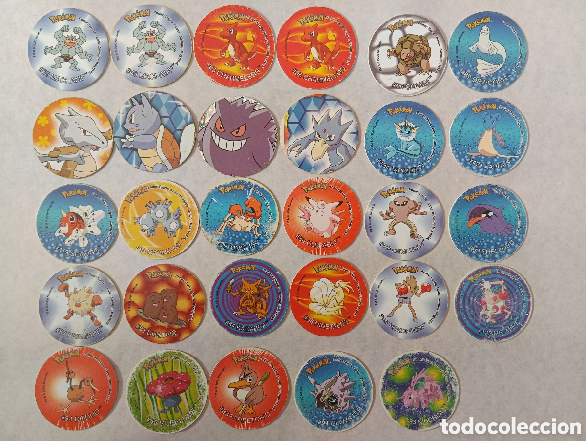 Juegos antiguos: Lote tazos Pok&eacute;mon 2