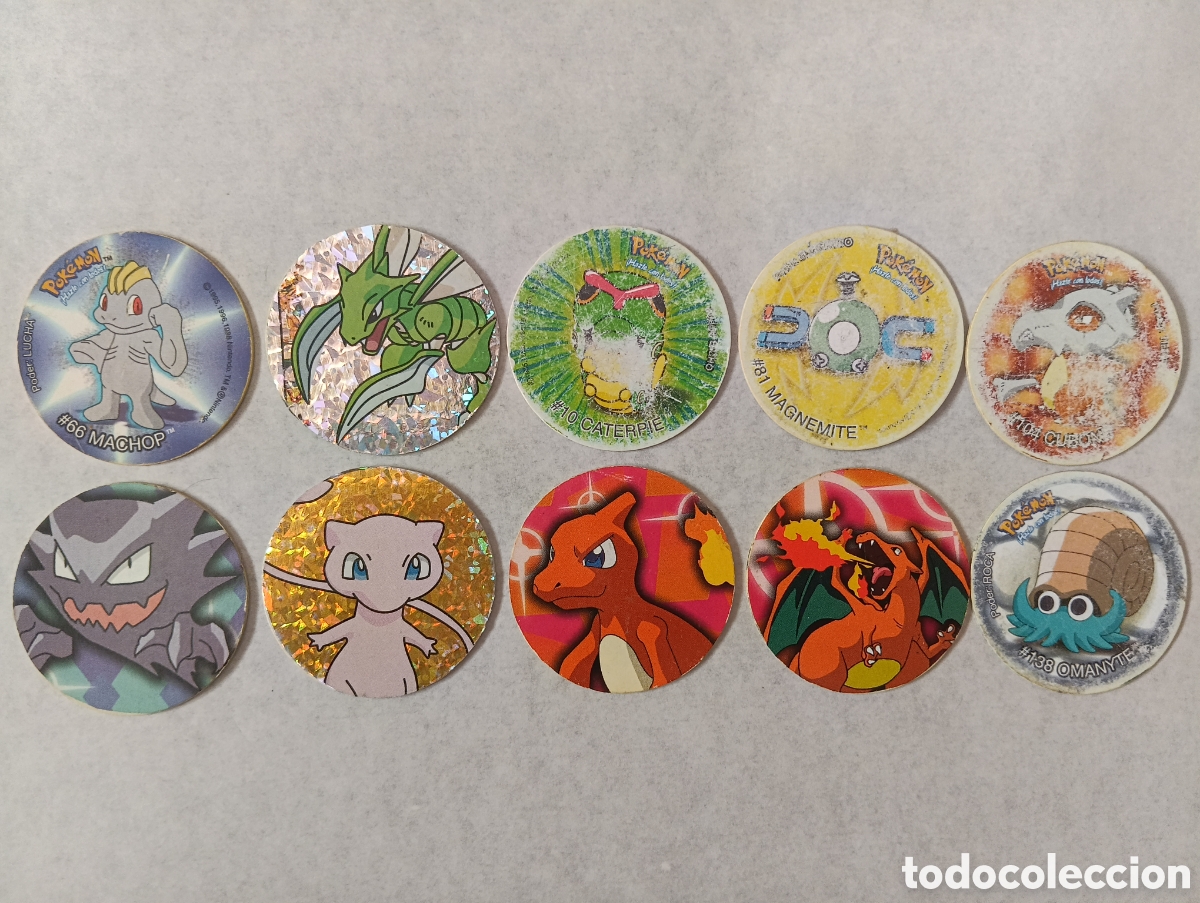 Juegos antiguos: Lote tazos Pok&eacute;mon 1&ordf; generaci&oacute;n