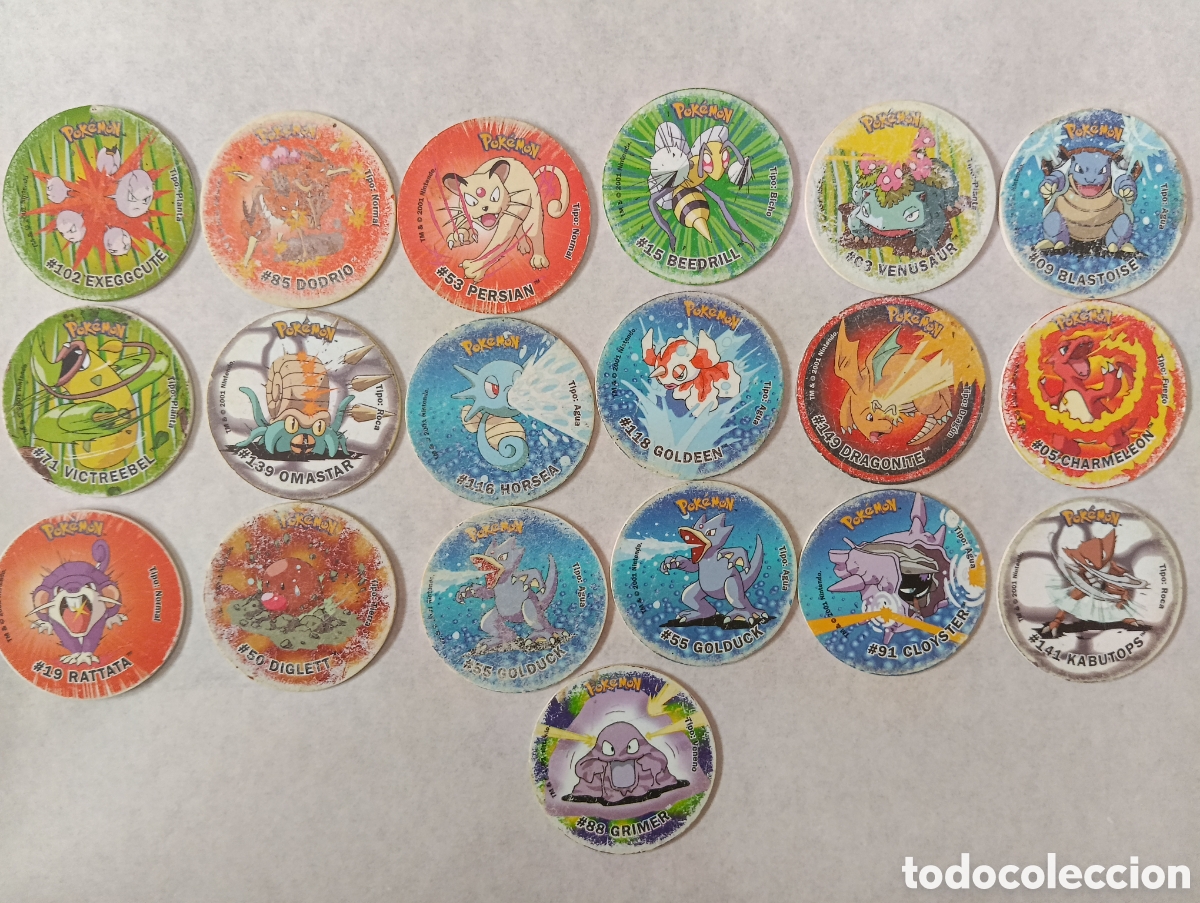 Juegos antiguos: Lote tazos Pok&eacute;mon Attack