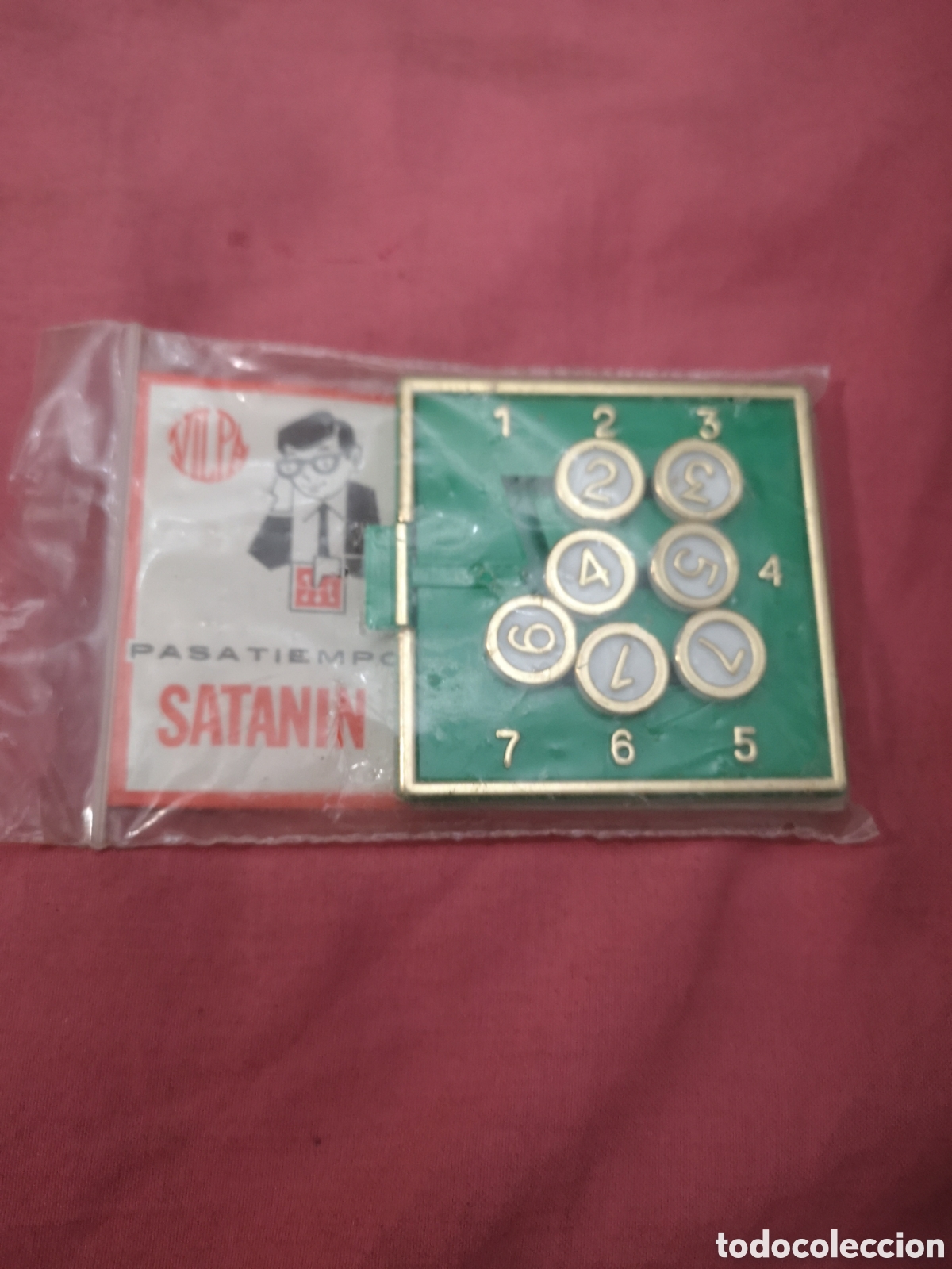 Juegos antiguos: Vilpa. Pasatiempo Satan&iacute;n Verde. CON INSTRUCCIONES. SIN USAR. Vilpa a&ntilde;os 70.