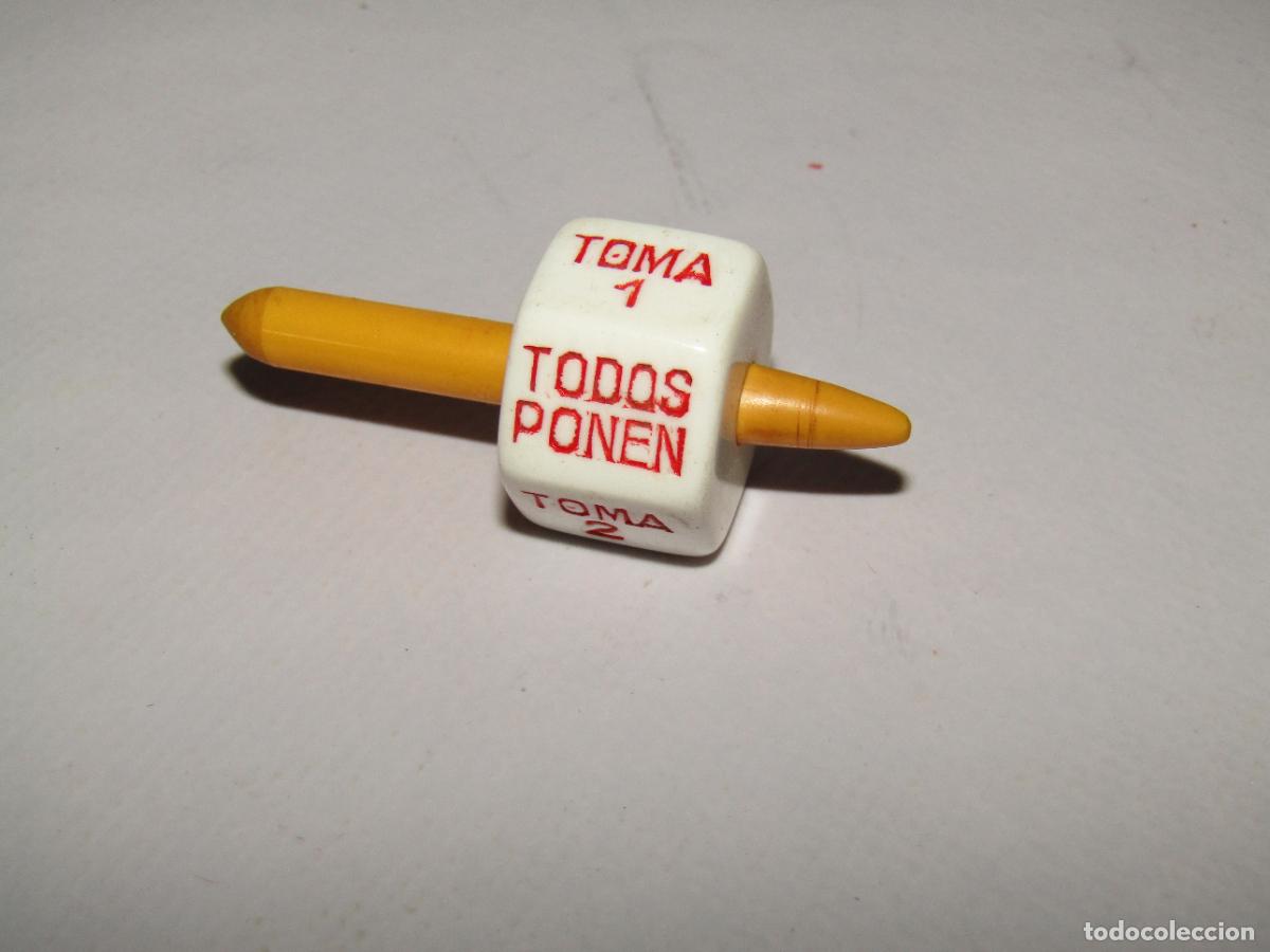 Juegos antiguos: Antigua Perindola Dado de 6 Caras