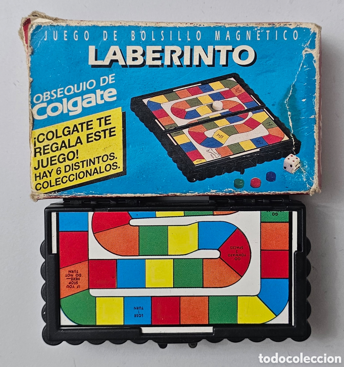 Juegos antiguos: JUEGO DE BOLSILLO LABERINTO OBSEQUIO DE COLGATE PROMOCI&Oacute;NAL RARO ESCASO