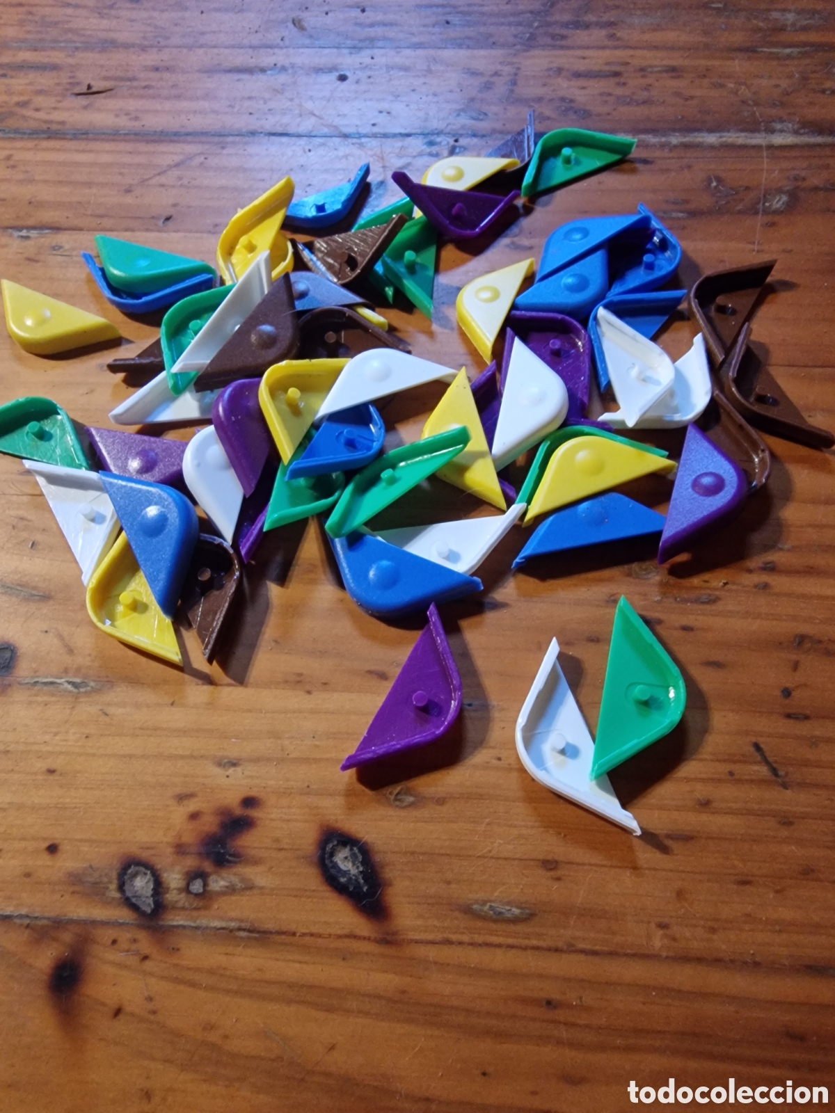 Juegos antiguos: Lote 59 fichas esquineras de alg&uacute;n juego,desconozco, ver fotos