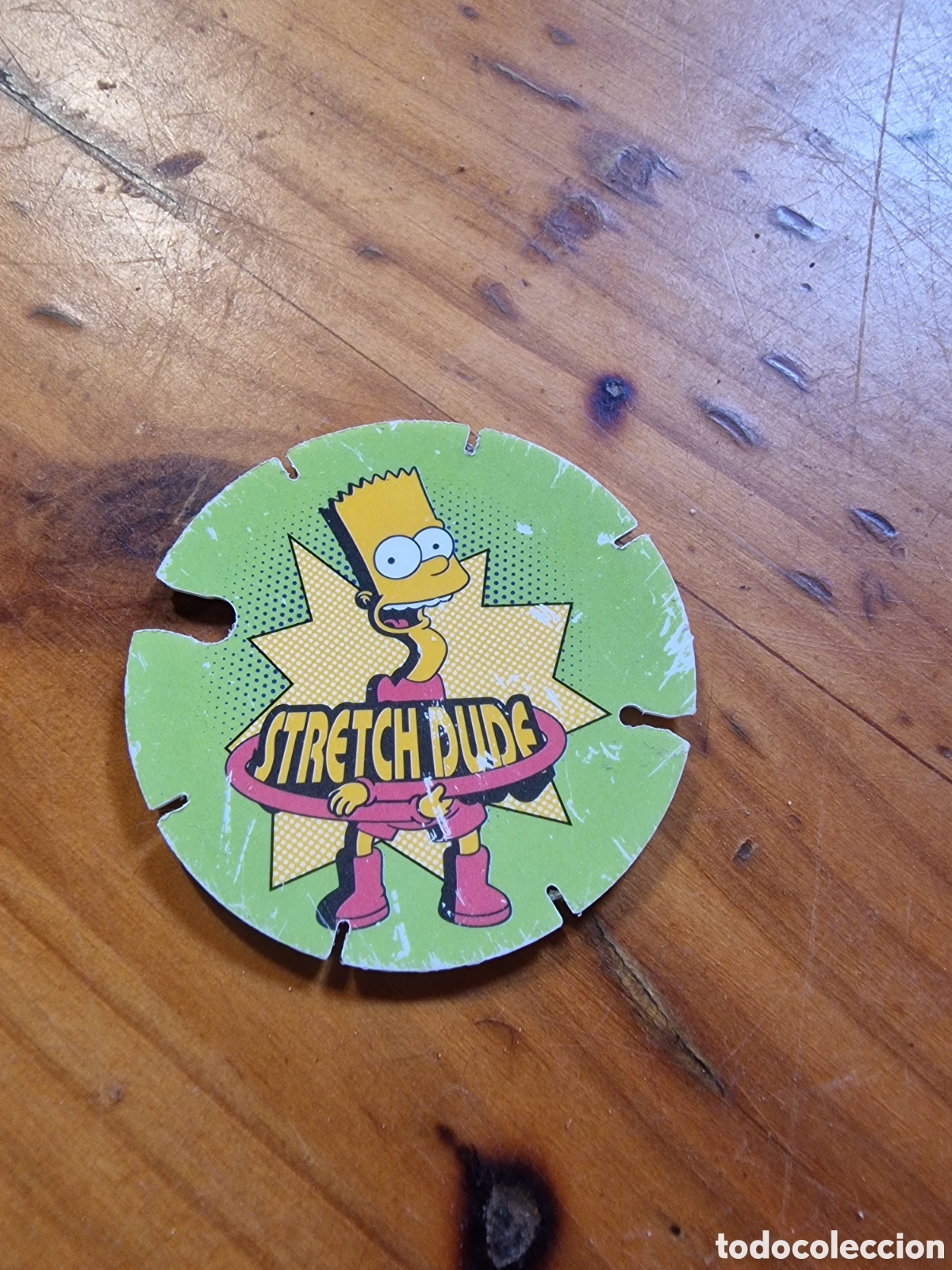 Juegos antiguos: Tazo juego,bartman the Simpson, cheetos,n&uacute;mero 14
