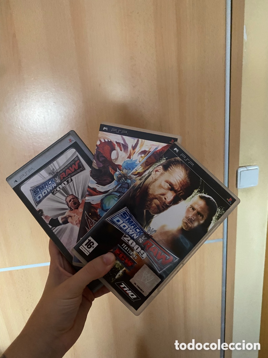 Juegos antiguos: Pack PSP &ndash; SmackDown vs Raw 2007 + 2009 + Breath of Fire III &ndash; Lotes en buen estado