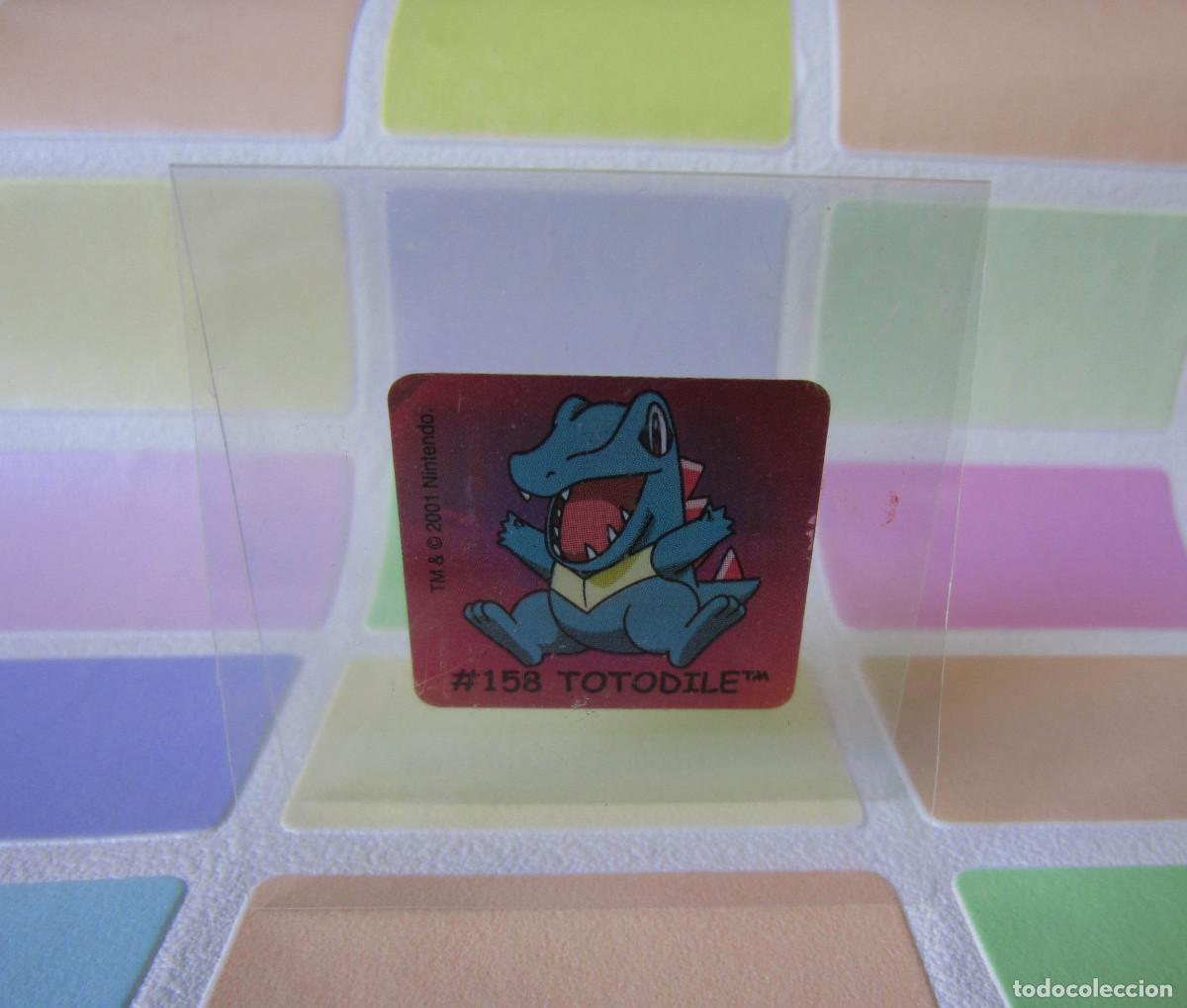 Juegos antiguos: TAZOS POKEMON TAZO PEGATINA BOOMER N&ordm; 158 TOTODILE