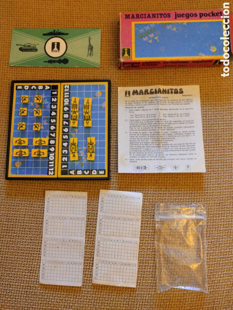 Juegos antiguos: Juego pocket marcianitos Rima