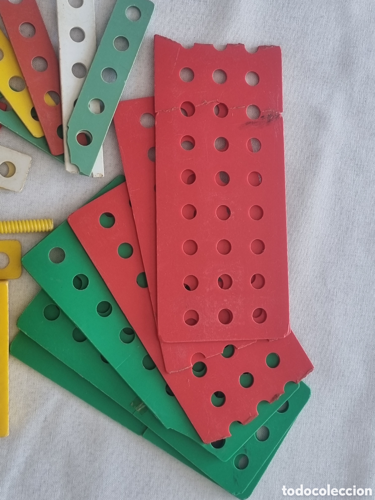 Juegos antiguos: Juego construcci&oacute;n lemsa banco vintage - Foto 2