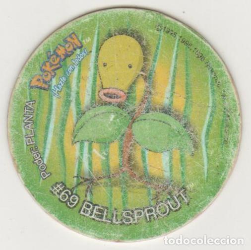 Juegos antiguos: COLECCI&Oacute;N TAZOS SNACKS MATUTANO NINTENDO POK&Eacute;MON TAZO CAPS POGS N&Uacute;MERO 28 #69 BELLSPROUT A&Ntilde;O 1998