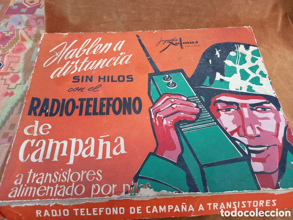 Juegos antiguos: Radio tel&eacute;fono de campa&ntilde;a JUGUETES XALMAS