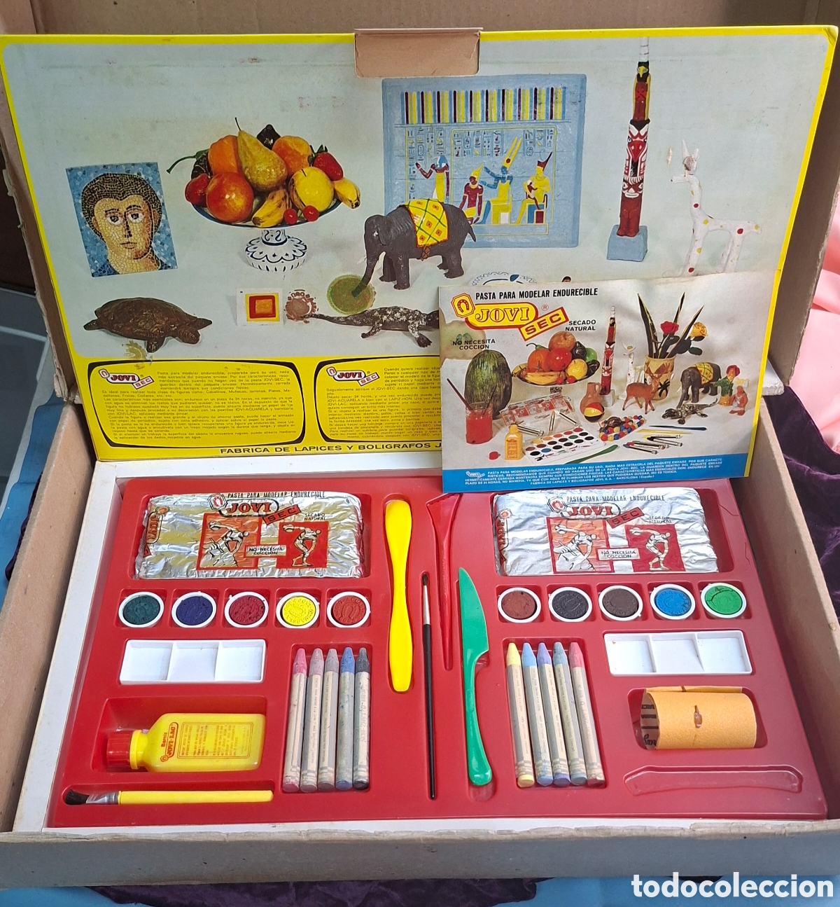 Juegos antiguos: Set vintage de JOVI pasta para modelar endurecible