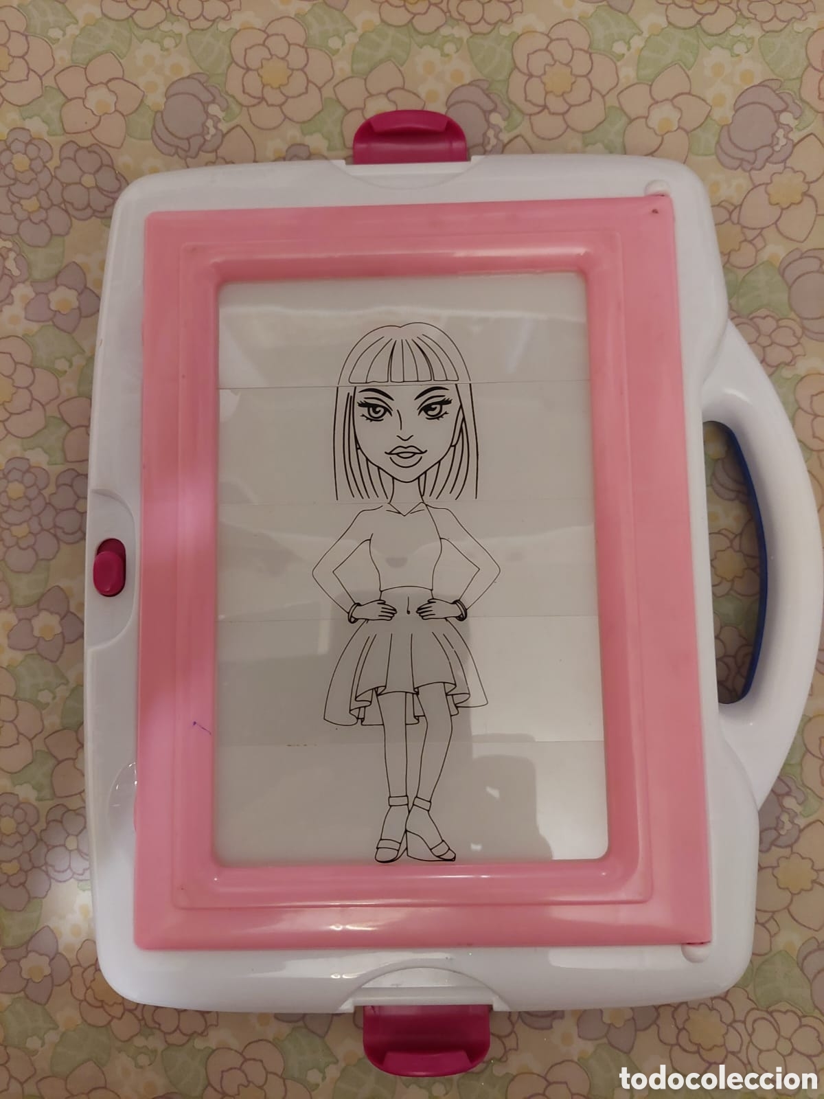 Juegos antiguos: PIZARRA PARA DIBUJAR DISE&Ntilde;OS DE MODA, con luz y plantillas
