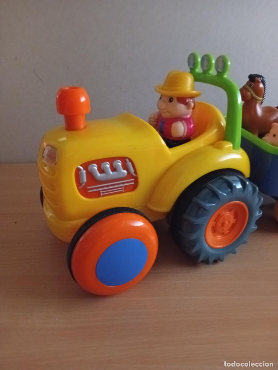 Juegos antiguos: TRRACTOR Y REMOLQUE GRANJERO CON ANIMALES - Foto 4