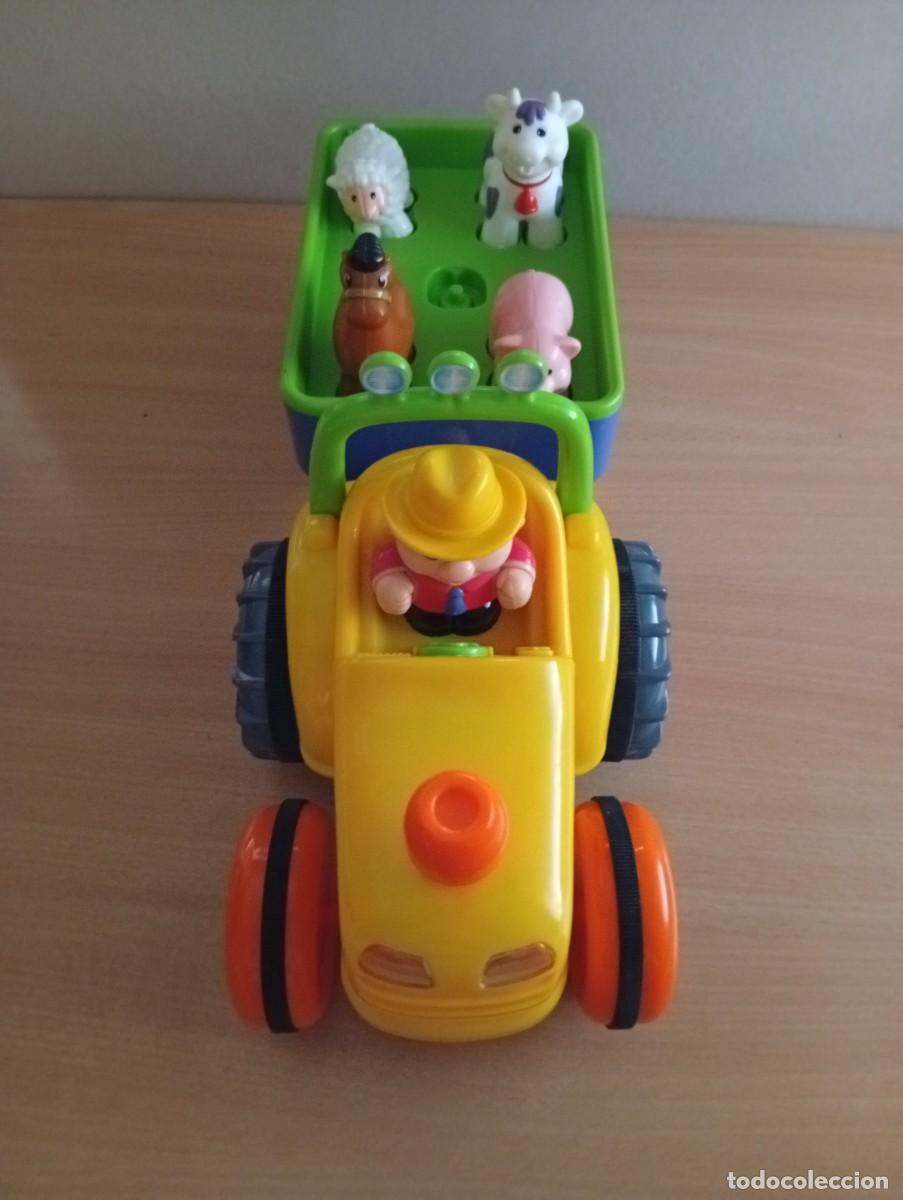 Juegos antiguos: TRRACTOR Y REMOLQUE GRANJERO CON ANIMALES - Foto 6