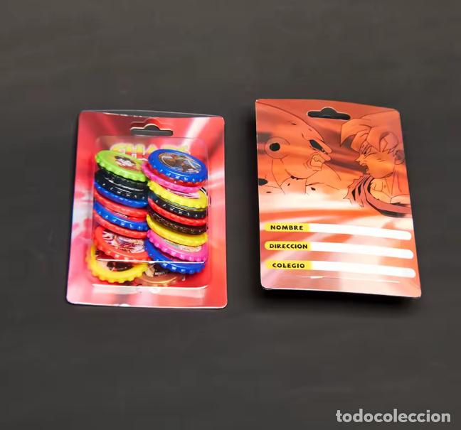 Juegos antiguos: Lote De Tazos Chaps Dragon Ball Z/GT al azar 20 piezas tarjetas Chipicao Super Saiyan Chip pl&aacute;stico