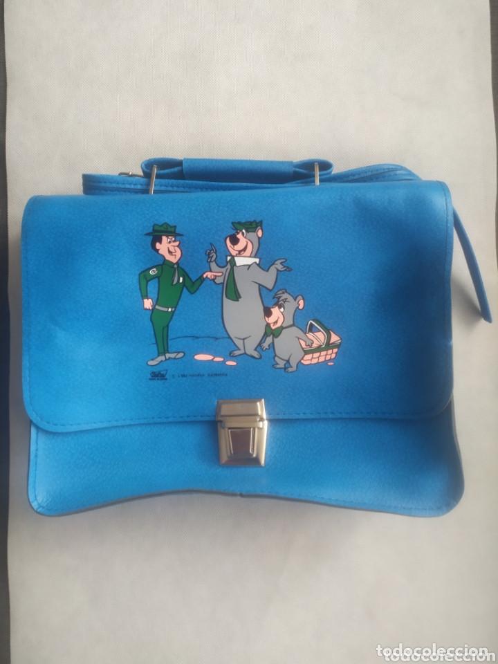 Juegos antiguos: Carrera de colegio de Oso Yogui Bubu y el guarda Smith Azul Safta nuevag almac&eacute;n 1982 Hanna Barbera