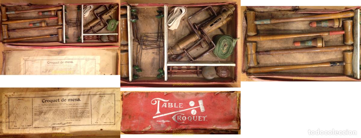 Juegos antiguos: Fantastico juego antiguo de CROQUET DE MESA marca J.W.S&S Bavaria