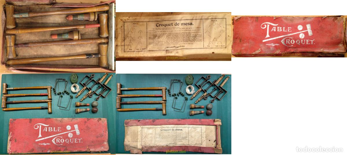 Juegos antiguos: Fantastico juego antiguo de CROQUET DE MESA marca J.W.S&S Bavaria
