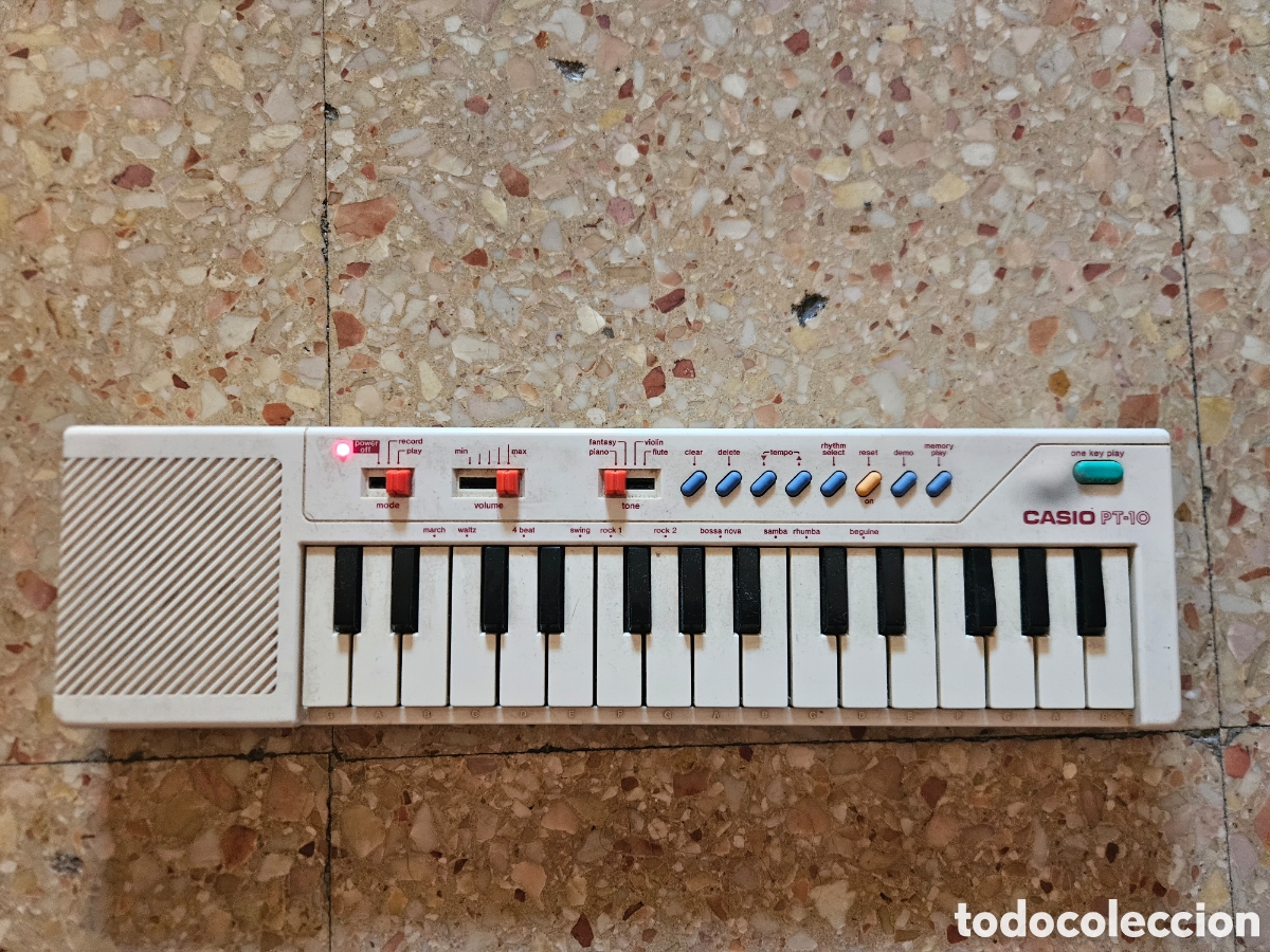 Juegos antiguos: Teclado Casio PT-10 Vintage (A&ntilde;os 80) - Para revisar/limpiar - Lee descripci&oacute;n