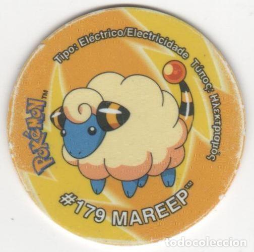 Juegos antiguos: COLECCI&Oacute;N TAZOS SNACKS MATUTANO NINTENDO POK&Eacute;MON TAZO 3 CAPS POGS N&Uacute;MERO 161 #179 MAREEP A&Ntilde;O 2001