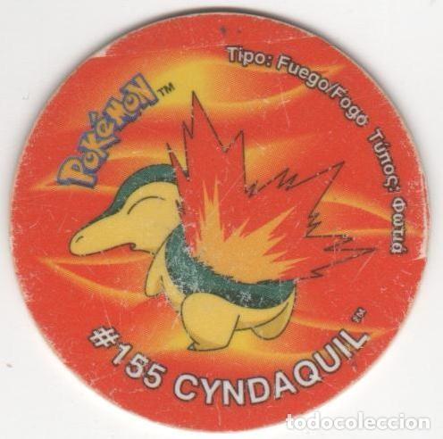 Juegos antiguos: COLECCI&Oacute;N TAZOS SNACKS MATUTANO NINTENDO POK&Eacute;MON TAZO 3 CAPS POGS N&Uacute;MERO 163 #155 CYNDAQUIL A&Ntilde;O 2001