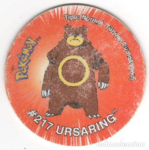 Juegos antiguos: COLECCI&Oacute;N TAZOS SNACKS MATUTANO NINTENDO POK&Eacute;MON TAZO 3 CAPS POGS N&Uacute;MERO 176 #217 URSARING A&Ntilde;O 2001