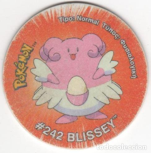 Juegos antiguos: COLECCI&Oacute;N TAZOS SNACKS MATUTANO NINTENDO POK&Eacute;MON TAZO 3 CAPS POGS N&Uacute;MERO 181 #242 BLISSEY A&Ntilde;O 2001